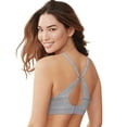thumbnail image 3 of Hanes Ultimate Women's Unlined Wireless Bra with T-Shirt Softness Sterling Grey Heather Print S, 3 of 5