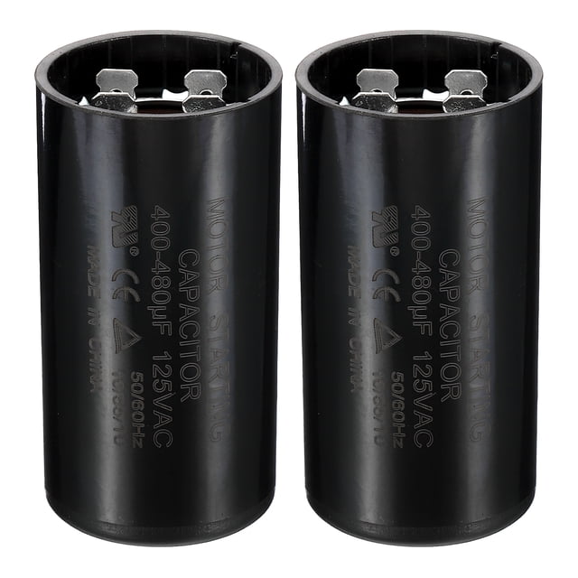 Unique Bargains 400-480uF/Mfd 125VAC 50/60Hz Motor Start Capacitor CD60 Run Capacitor 2 Pack