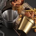 thumbnail image 5 of OATIPHO Plated Silver Stainless Steel Ice Storage Bucket with Portable Handle for Bar and Party Use, 5 of 8