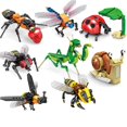 thumbnail image 4 of Bloques de construcción creativos, modelo de insecto, abeja, libélula, hormiga, Mantis, juguetes ensamblados para niños, adornos de animales interesantes, regalos, 4 of 6