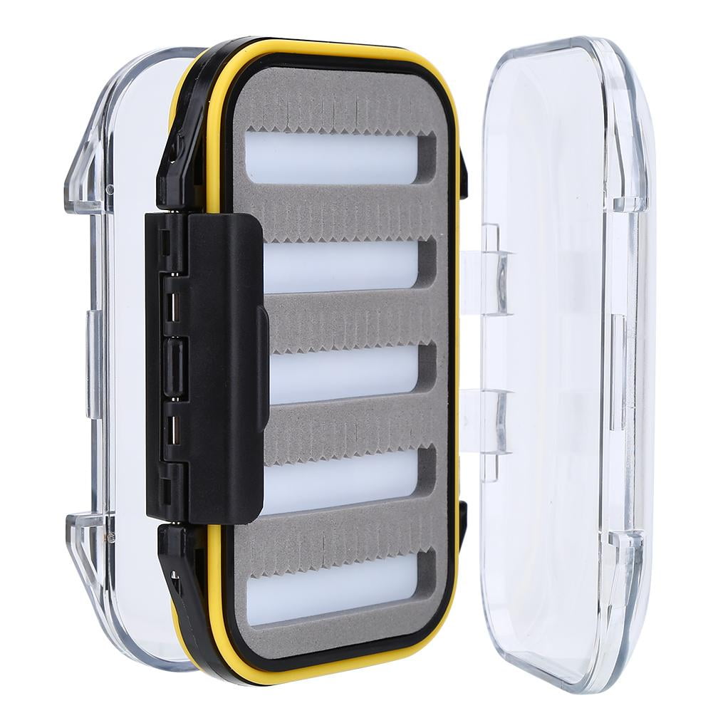 FAGINEY Fly Lure Box, Fishing Accessory,Double Side Plastic Fly Fishing