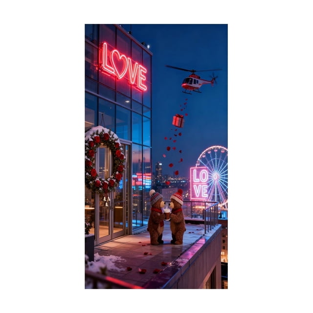 Couvre-porte de la Saint-Valentin 35 Po x 72 Po Polyester Rideau de Porte Festif pour Décoration de Fête