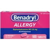 (2 pack) (2 Pack) Benadryl Ultratab Antihistamine Allergy Medicine Tablets, 100 ct
