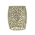 thumbnail image 2 of Christopher Knight Home 15" Modern Industrial Aluminum Accent Table in Silver Gold, 2 of 5
