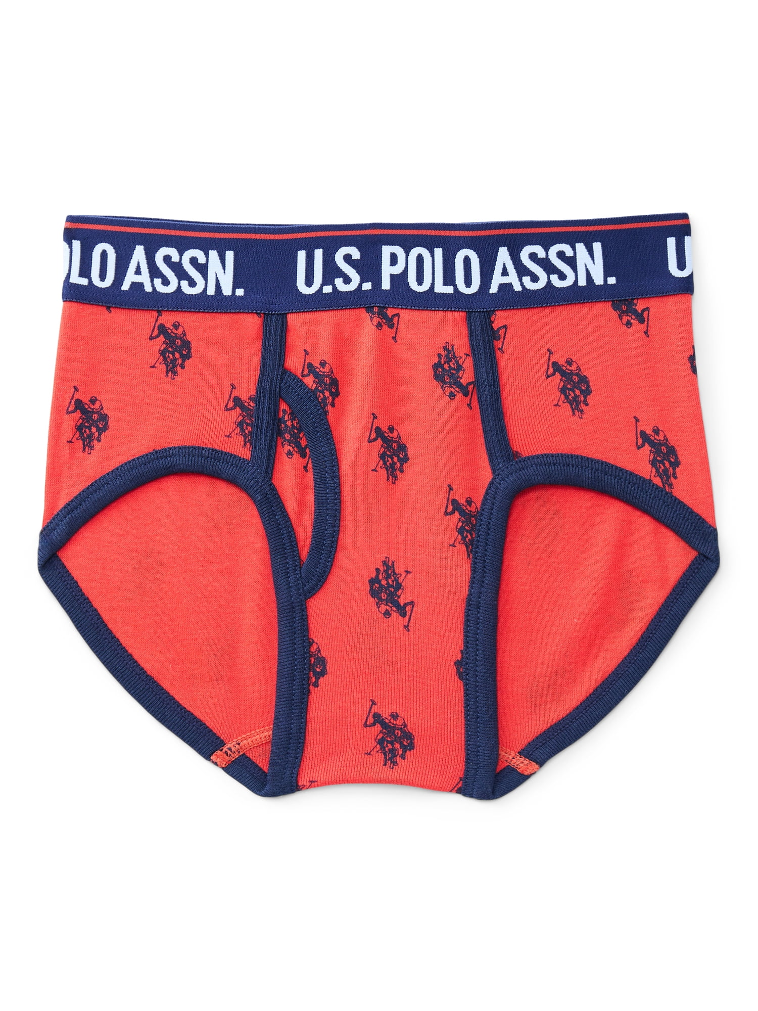 U.S. Polo Assn. Boys Tagless Underwear Briefs, 5-Pack, Sizes S-XL