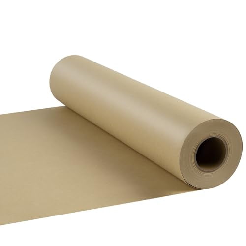 Brown Butcher Paper Roll for Smoker - Natural Food Grade Brown Wrapping Paper for BBQ Briskets, Smoking & Wrapping Meats, 18inch x 2100inch (176 ft) - Unbleached Unwaxed and Uncoated