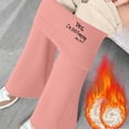thumbnail image 3 of Efsteb Fleece Lined Womens Pants High Waisted Flare Leggings Yoga Pants Workout Gym Work Keep Warm Long Pants (Pink,XXL), 3 of 8