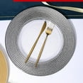 thumbnail image 3 of GUOOL Assiette de Service Ronde pour Chargeur, Napperons Réutilisables, Plateau Décoratif Vintage pour Argent, 3 of 6
