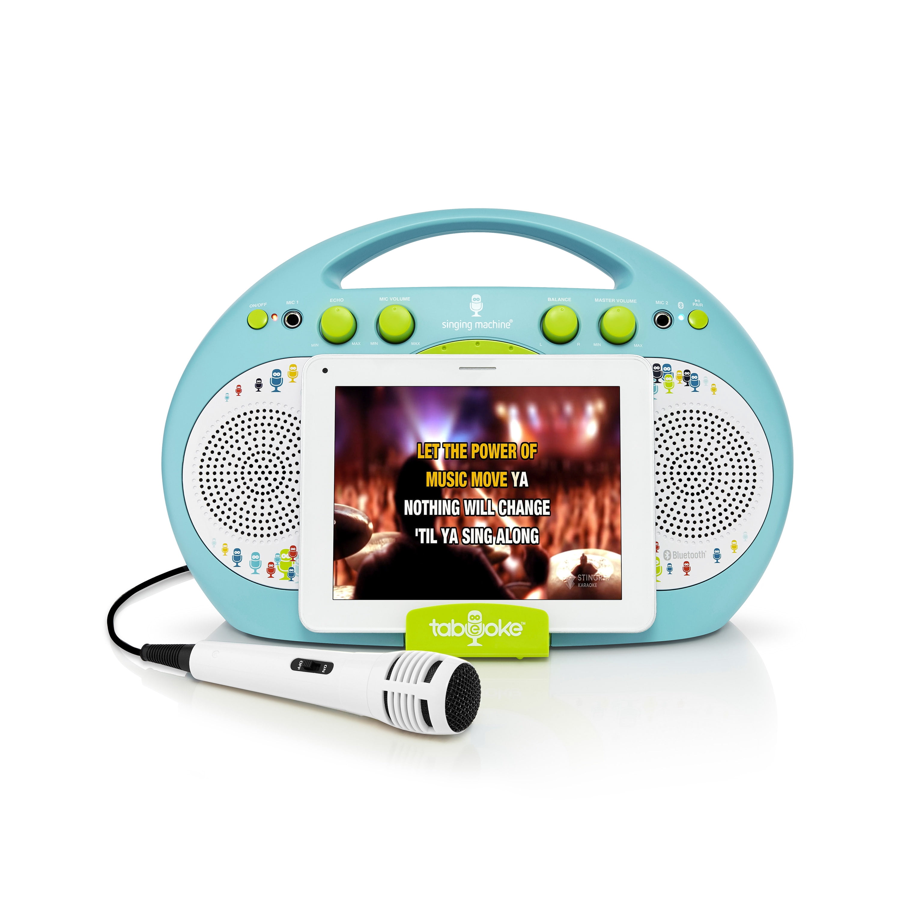 Singing Machine Tabeoke Portable Bluetooth Karaoke System