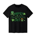 thumbnail image 1 of FAIWAD T-Shirt Fête de la Saint-Patrick Filles Garçons Graphique Trèfle Col Rond Léger Chandail Confortable Hauts Athlétiques, 1 of 3