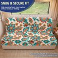 thumbnail image 2 of POLERO Boho Floral Paisley RV Loveseat Covers Wrinkle Free Suitable for Camper Travel Trailer, Furniture Protector Suitable for Sofa Bed, 2 of 6