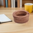 thumbnail image 4 of HONMEET Wooden Paper Cup Holder for Countertop, Natural Wood Organizer with Rustic Finish, Stylish Kitchen and Office Accessory, 4 of 8