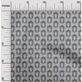 thumbnail image 2 of oneOone Cotton Poplin Gray Fabric Goddess Durga Face Craft Projects Decor Fabric Printed By The Yard 42 Inch Wide, 2 of 5