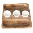 thumbnail image 3 of Bouffe Acacia Wood  Ceramic Food Platter, 3 of 4