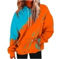 thumbnail image 2 of Heisall Womens Hoodies Long Sleeve Pullover with Pocket Loose Casual Fashion Oversized Print Sweatshirts, 2 of 5