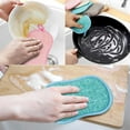 thumbnail image 2 of Jinsinto Set of 8 Washable Dishwashing Sponge The Kitchen Antibacterial Reusable Microfiber Scouring Pads Double Sponge Sponge for Nonstick Pots Pans Pots（Random Random Color）, 2 of 5
