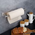 thumbnail image 4 of 1 Set Paper Towel Holder Self-adhesive Wall Mounted under Cabinet Kitchen Bathroom Roll Paper Holding Rack for Daily Use, 4 of 8