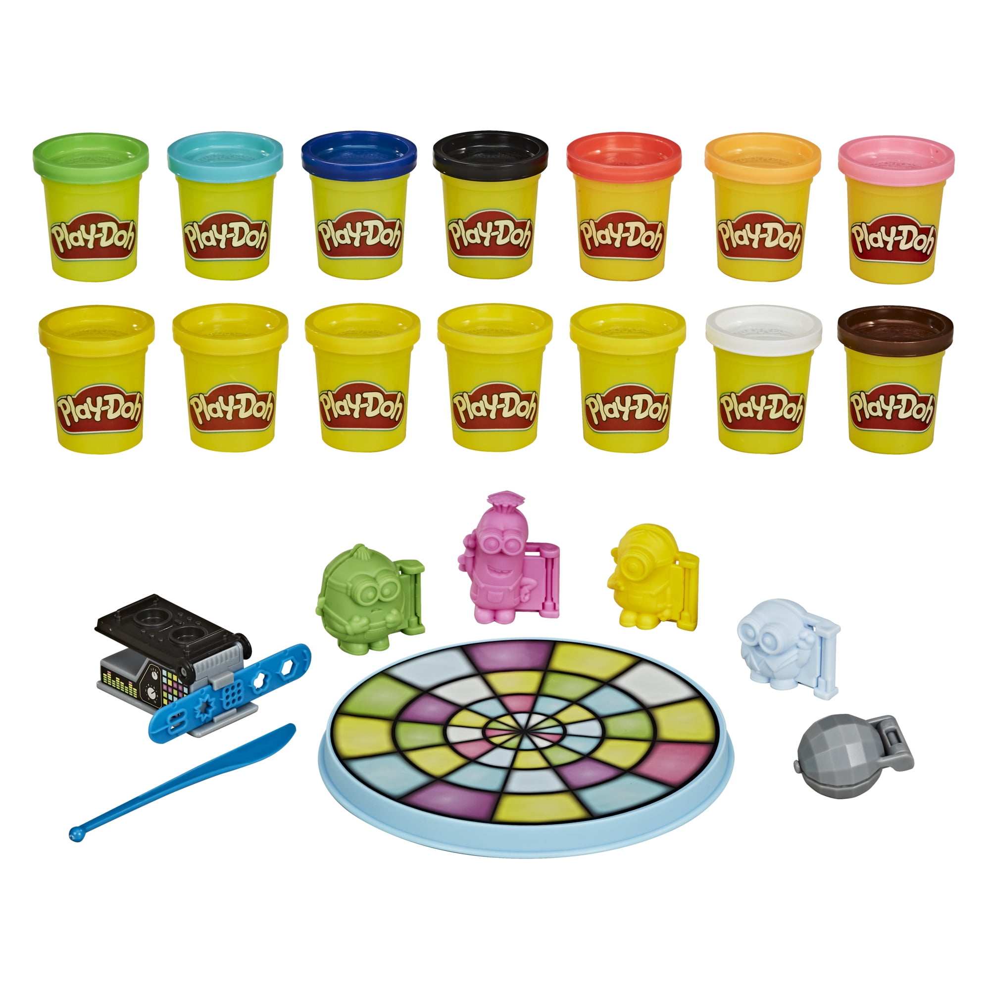 Play Doh Minions The Rise Of Gru Disco Dance Off Toy Includes 14 Cans Walmart Com