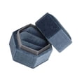 thumbnail image 4 of Titular de Boda, Estuche Elegante y , Hexagonal, Porta Pendientes Franela azul gris Yuyangstore Estuche para anillos, 4 of 8