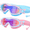 Mirrored Blue & Pink, variant on GPED Kids Swim Goggles for Age 3-15 Boys Girls, 2 Pack Swimming Goggles Anti Fog No Leaking Anti Fog Kids Goggles and 2024 Upgraded Design with Ear Nose Plug