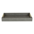 thumbnail image 3 of Lusan Vinyl Tray - Gray Faux Shagreen, 3 of 5