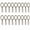 Antique Brass, variant on Stcellnmex Antique Brass Alloy Steel Rust Resistant Shower Curtain Rings and Pin Hooks 20 Count