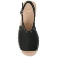 thumbnail image 4 of Journee Womens Crisie Ankle Strap Espadrille Wedge Sandals, 4 of 9