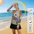 thumbnail image 5 of FORMRS Womens Long Sleeve Shirts UPF 50+ Sun Protection Quick Dry Fishing Hiking Tops, Size S-2XL, Blue Floral, 5 of 8