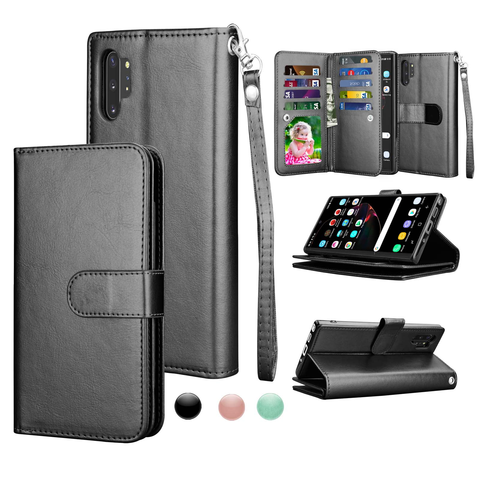 Njjex Wallet Cases for Galaxy Note 10 10+ Plus 5G Note 9 8, Njjex