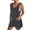 Grey_001, variant on Riforla Women's Tie Shoulder Overall Shorts Scoop Neck Romper Jumpsuit with Pocket Women's Jumpsuit Pink 1 XXXXL