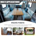 thumbnail image 3 of XYZCANDO Ocean Waves RV Dinette Cushion Covers Universal Camper Accessories Washable Bench Seat Cover Stretchable Furniture Covers for Sofa and Loveseat Washable Travel Trailer Accessories Blue, 3 of 7