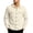 Khaki, variant on Men's Turn-Down Collar Jacket, Solid Color Loose Fit Long Sleeve, Casual Outerwear Coat With Pockets For Men White M