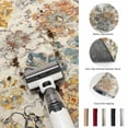 thumbnail image 5 of 8ft Round Rug Farmhouse Morocco Area Rugs for Living Room Bedroom Washable Non Slip Circle Rug Low Pile Boho Abstract Shabby Texture Art Indoor Floor Carpet for Kitchen Entryway Office Dining Room, 5 of 9