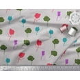thumbnail image 2 of Soimoi Silk Fabric Artistic Floral Printed Craft Fabric by the Yard 42 Inch Wide, 2 of 3