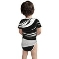 thumbnail image 2 of Sigee Abstract Black White Swirls for Baby Unisex Baby Cotton Short-Sleeve Bodysuits Soft Cotton, Breathable-12 Months, 2 of 7