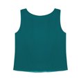 thumbnail image 4 of Kaerm Débardeur Habillé d'Été pour Femmes, Col Rond, Sans Manches, en Chiffon, Coupe Ample, Vert TG, 4 of 6