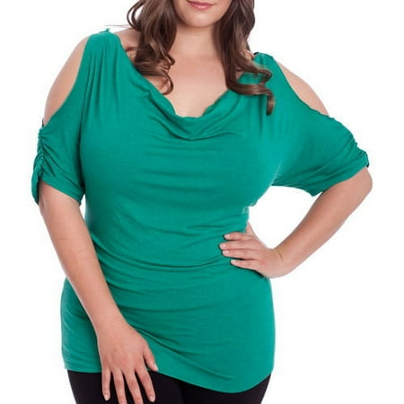 Susie Rose - Juniors Plus Lace Back Top