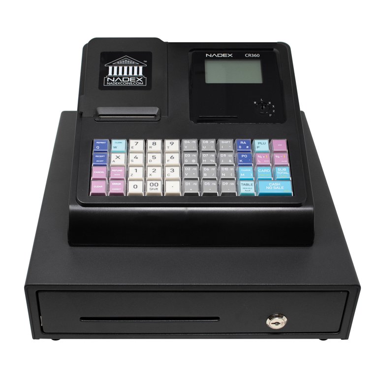 Nadex CR360 Cash Register, 4700 Lookups 50 Dept 50 Clerks, Quick