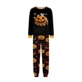 thumbnail image 4 of Racifhz Matching Family Pajamas Halloween Loungewear Set Soft Long Sleeve Top and Pants Cozy Holiday Printed Sleepwear Perfect for Autumn Fall Family Photos and Halloween Gifts, Women Size:XXL, 4 of 6
