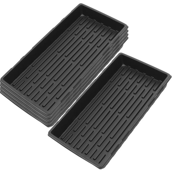 PAMINGONO Bulb Planting Trays Black Farmers Indoor Planting 5Pcs 21.61X11.00X2.36in