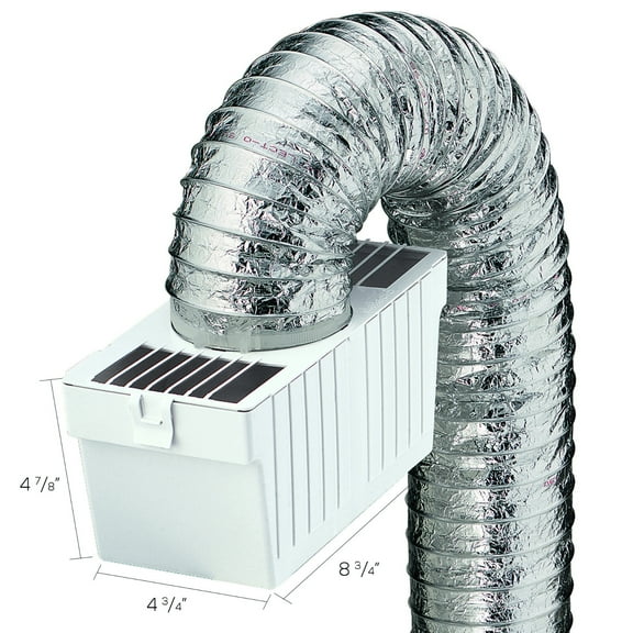 New Indoor Vent Lint Trap Kit with Duct, Deflecto Model LTF, FOR NON-GAS DRYERS
