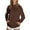 Brown, variant on Fanxing Women's Turtleneck Hoodies Soft Comfy Drawstring Cute Sweatshirt Casual LOng Sleeve Fall Clothes with Pocket Beige 2XL