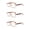 Brown, variant on EYE ZOOM 3 Pack Rectangular Vintage Plastic Frame Reading Glasses for Men and Women, Black, Tortoise and Gray, +3.00