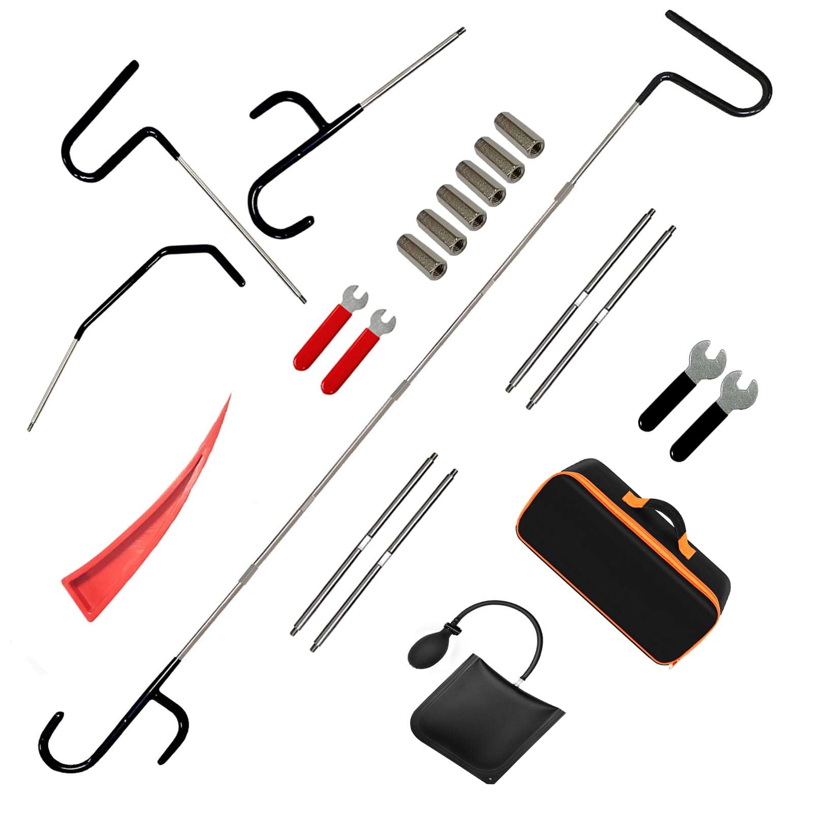 XYHOOK 20-Piece Car Tool Set, 59-inch stainless steel, suitable for routine maintenance and emergency unlocking of car doors and windows