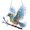B-15.7*11.8 in, variant on Olygee Spirit Bluebird Flat Hummingbird Pendant Car Decoration Home Decoration Rearview Mirror Decoration