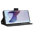 thumbnail image 5 of Case for Motorola X30 Pro 5G Cover Adjustable Detachable Card Holder Magnetic closure Leather Wallet Case - Black, 5 of 5