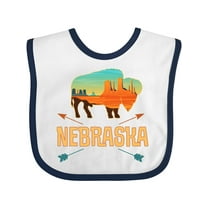 Inktastic Nebraska Vacation Buffalo Boys or Girls Baby Bib