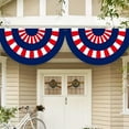 thumbnail image 5 of Red White Blue Bunting Flag, Eagle God Bless American Bunting, 4th of July, Home of The Brave, Independence Day, Memorial Day, Outdoor and Indoor, 5 of 6