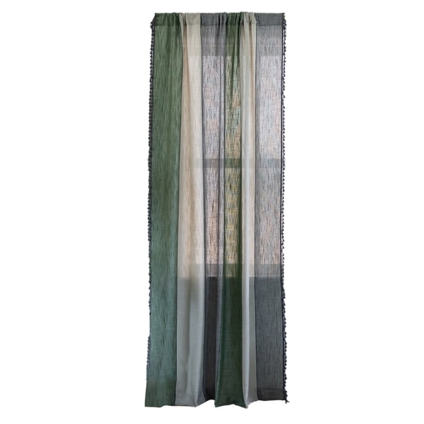 cortina,Cortinas transparentes Sala de estar Dormitorio Cortinas de baño Cortinas Rayas Cortinas de granja Adepaton BST3010977-3