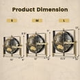 thumbnail image 2 of Infans Geographic 6 Inch 720° Swivel World Globe w/Clear Printing Square Frame Desktop, 2 of 7